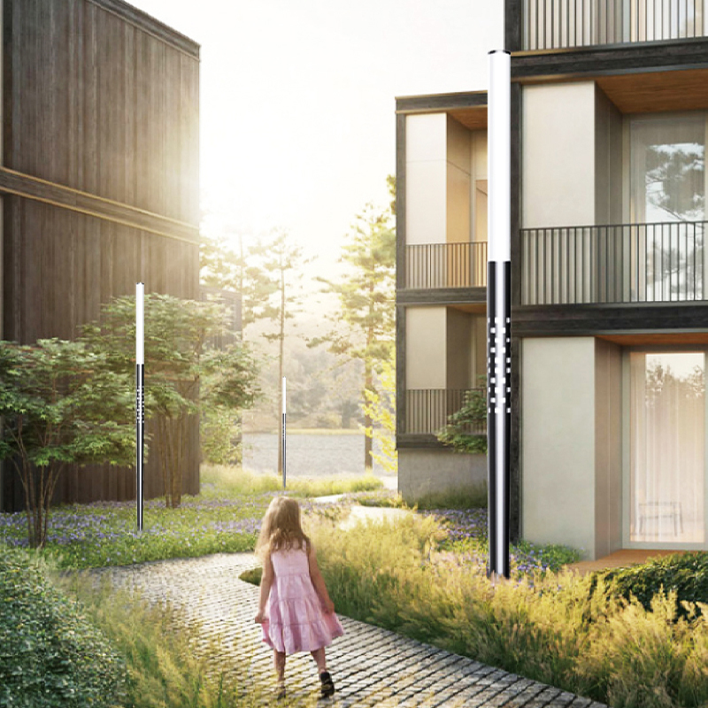 Colonne lumineuse étanche en aluminium ABERRANT