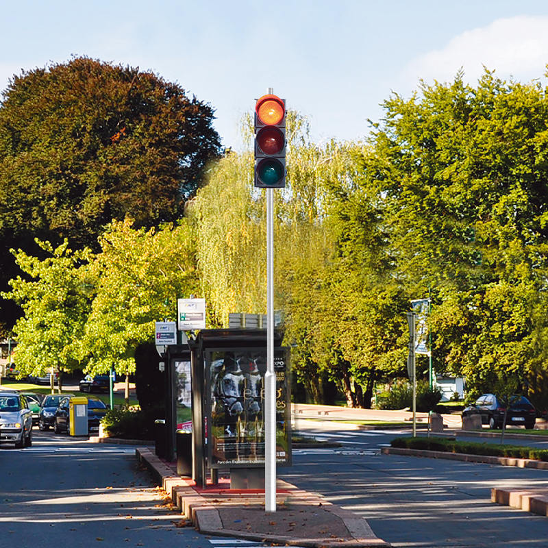 Poteau de signalisation à gradins en aluminium