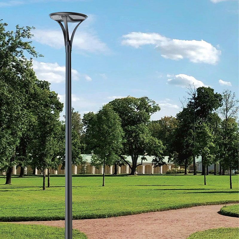 POTEAU Luminaire solaire en silicium monocristallin à pulvérisation de poudre métallique VOSS