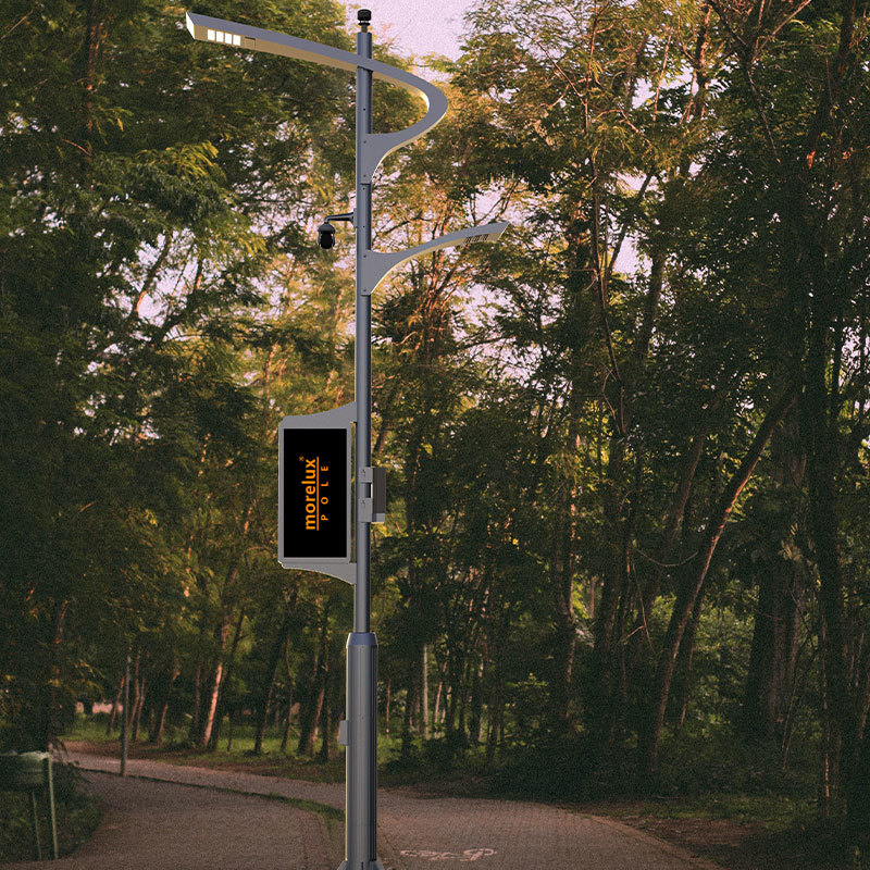 Poteau intégré Smart City en alliage d'aluminium