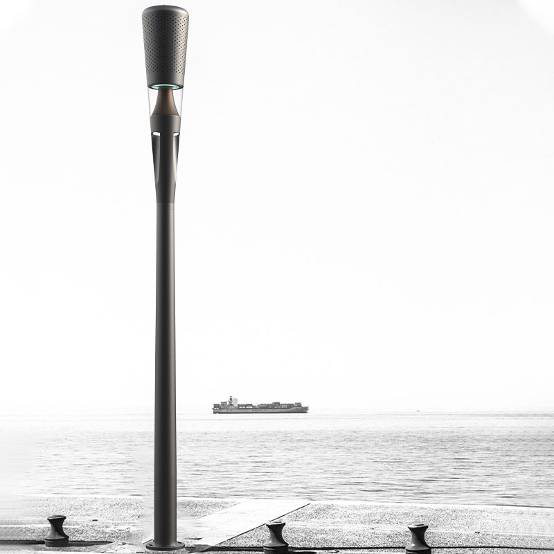 Poteau de lampadaire intelligent en alliage d'aluminium