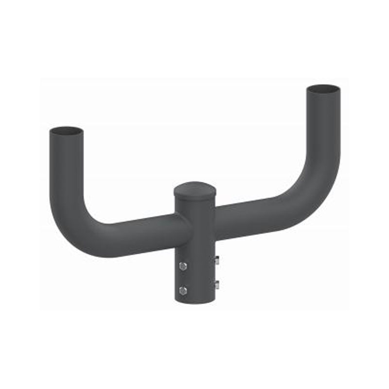 Adaptateur de tenon de poteau lumineux externe vertical rond de 4 po