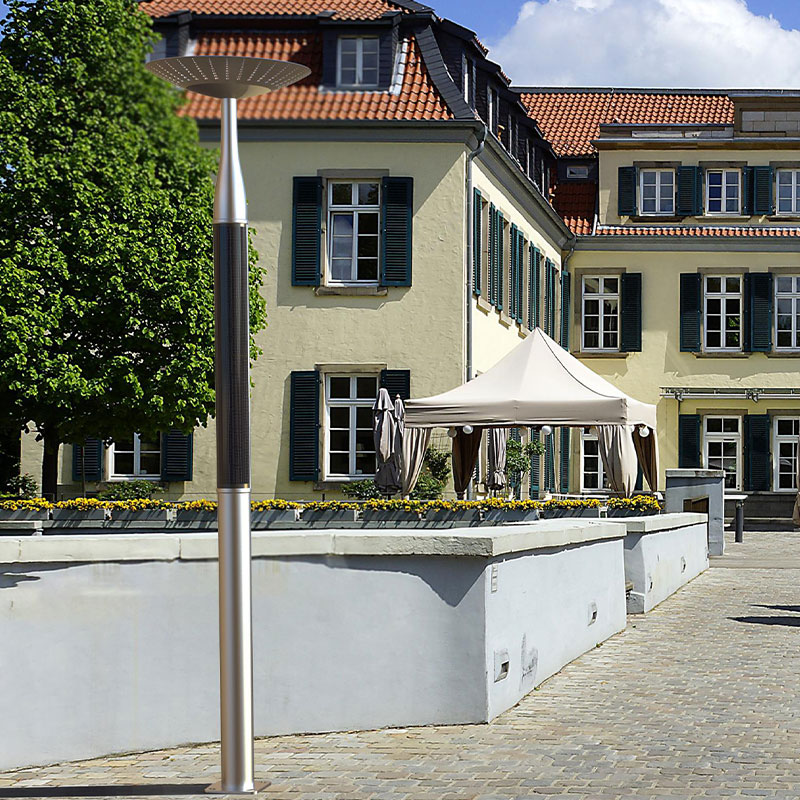 Poteau lumineux solaire flexible en poudre métallique TABOR HJT