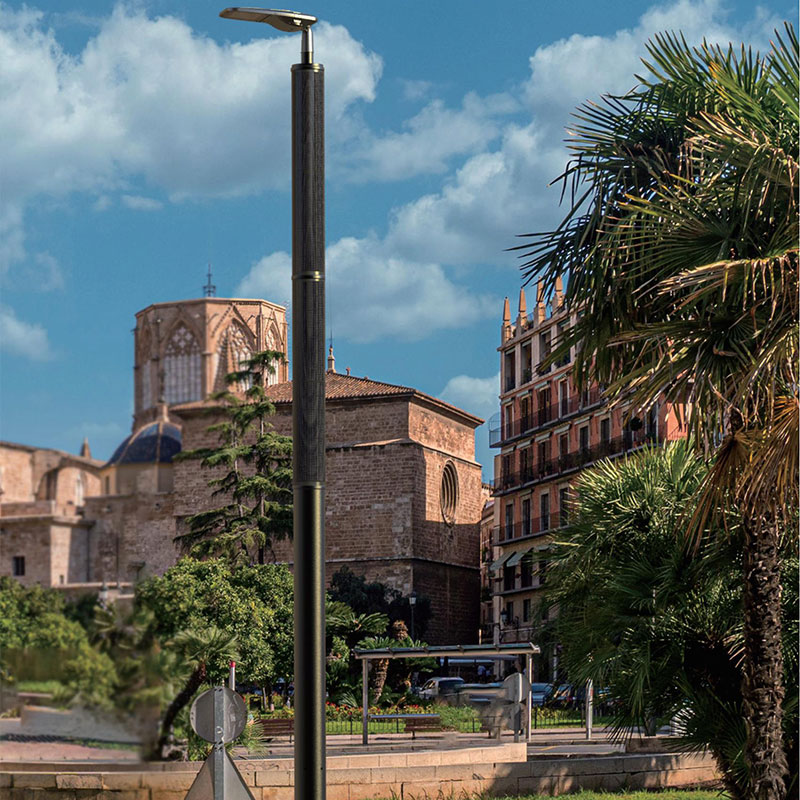 Poteau lumineux solaire innovant flexible HJT ARGOS