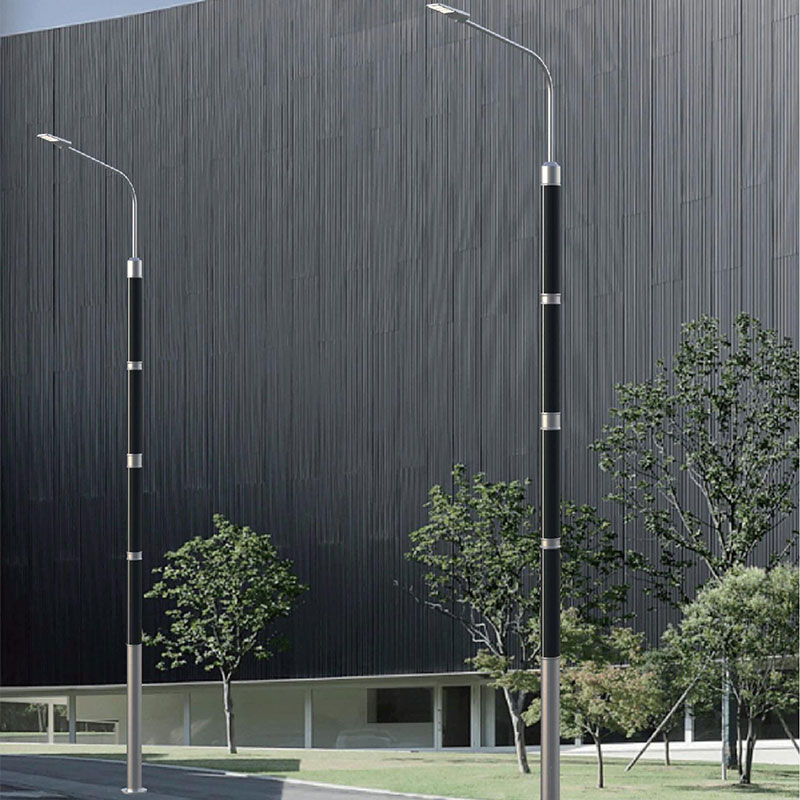 Poteau lumineux solaire HJT flexible et économique FORRES