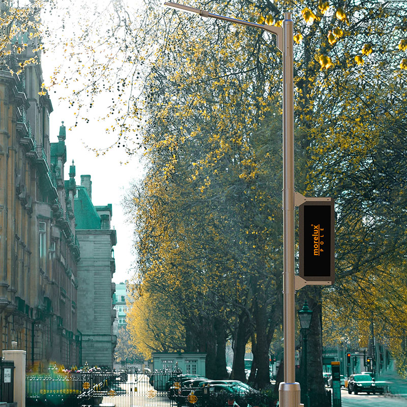 Poteau lumineux intelligent Cty en alliage d'aluminium