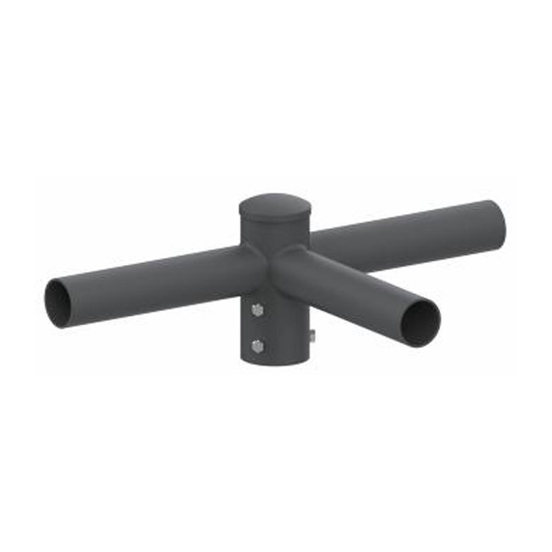 Adaptateur de tenon de poteau lumineux externe horizontal rond de 4 po