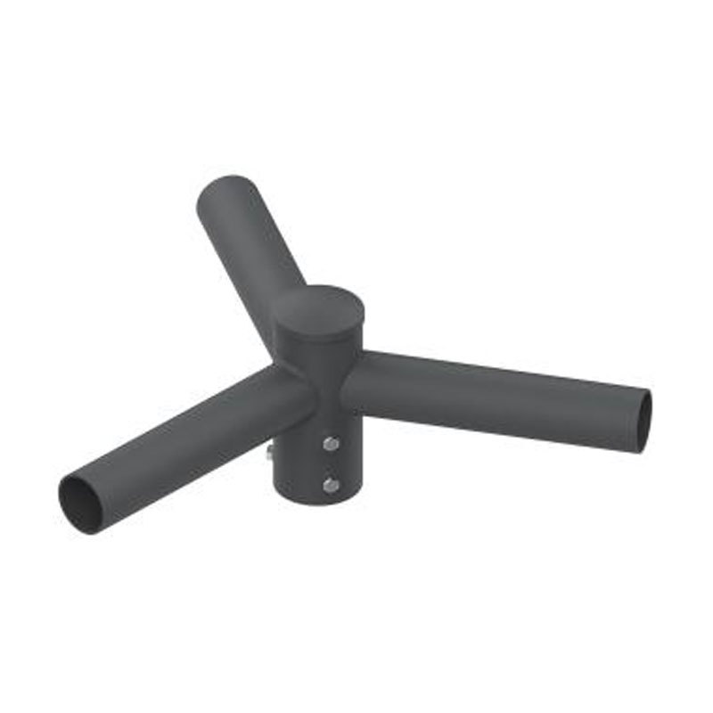 Adaptateur de tenon de poteau lumineux externe horizontal rond de 4 po