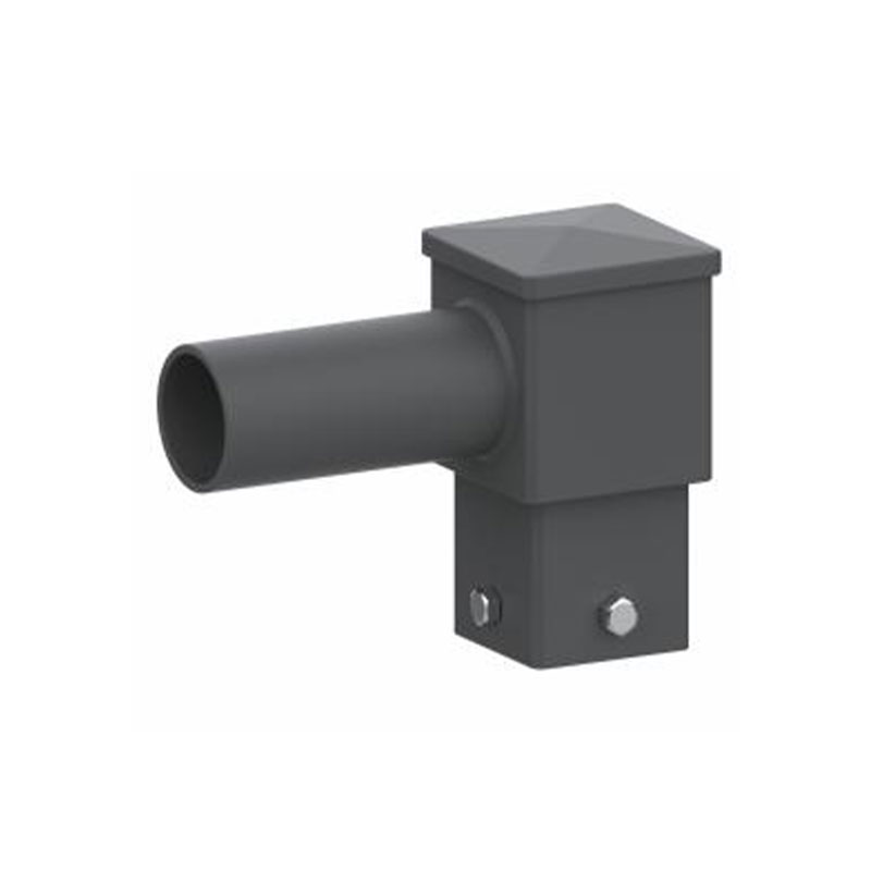 Poseur de poteaux lumineux horizontaux carrés à tenon de 4 po