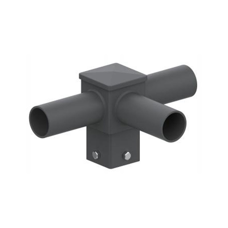 Poseur de poteaux lumineux horizontaux carrés à tenon de 4 po