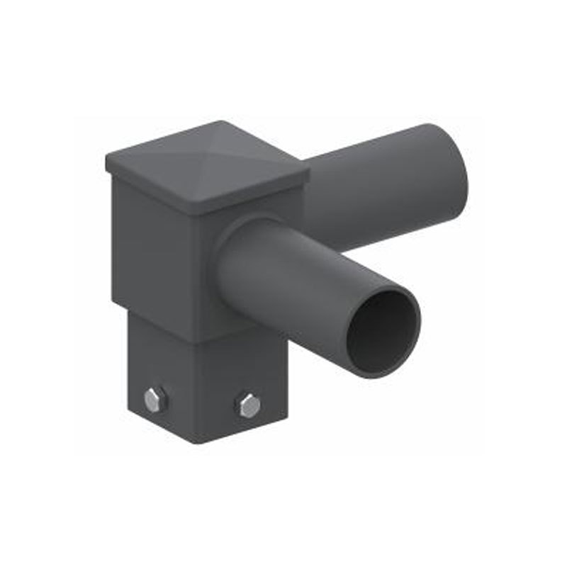 Poseur de poteaux lumineux horizontaux carrés à tenon de 4 po