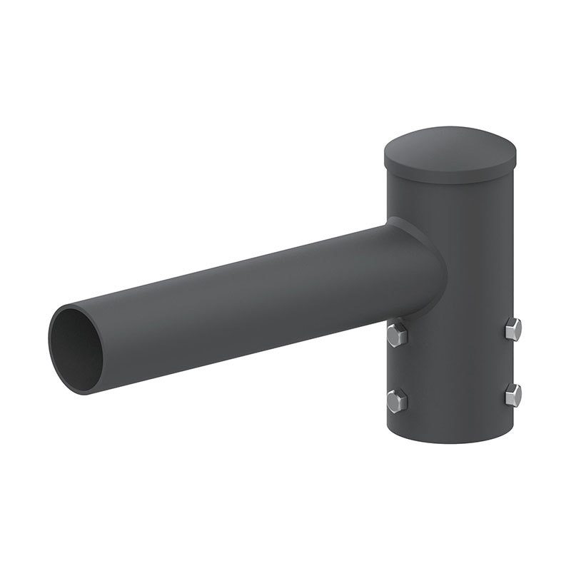 Adaptateur de tenon de poteau lumineux externe horizontal rond de 5 po