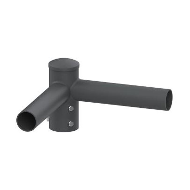 Adaptateur de tenon de poteau lumineux externe horizontal rond de 5 po