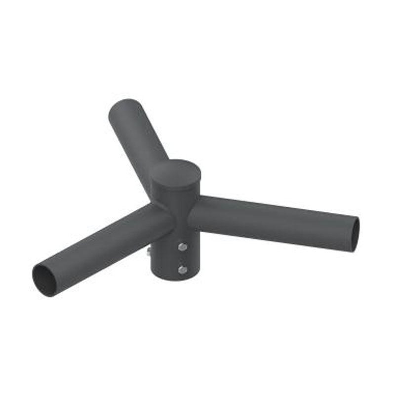 Adaptateur de tenon de poteau lumineux externe horizontal rond de 5 po