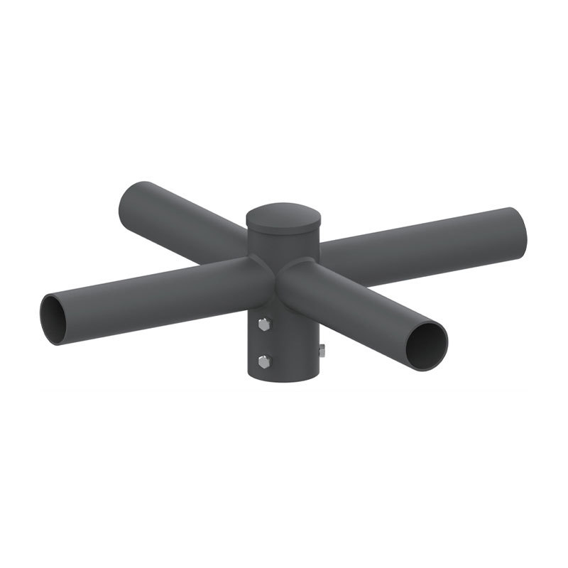 Adaptateur de tenon de poteau lumineux externe horizontal rond de 5 po