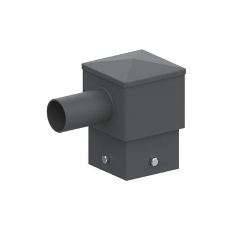 Poseur de poteaux lumineux horizontaux à tenon carré de 5 po