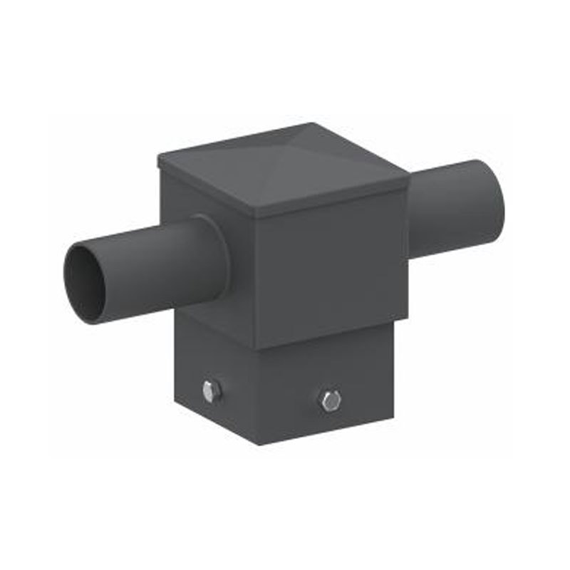 Poseur de poteaux lumineux horizontaux à tenon carré de 5 po