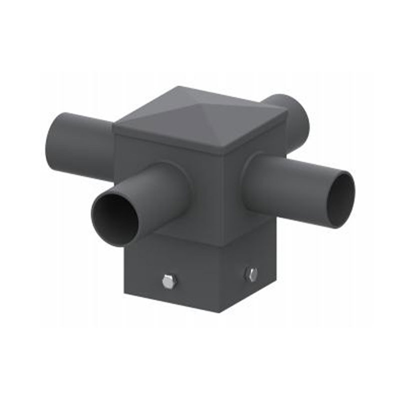 Poseur de poteaux lumineux horizontaux à tenon carré de 5 po