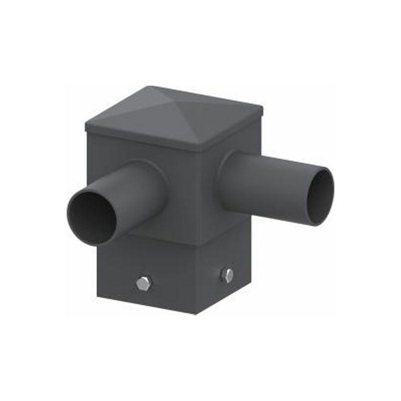 Poseur de poteaux lumineux horizontaux à tenon carré de 5 po