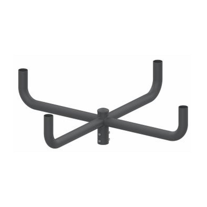 Adaptateur de tenon de poteau lumineux externe vertical rond de 5 po