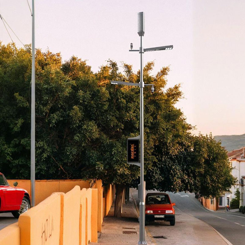 Poteau de lampadaire Smart City en alliage d'aluminium