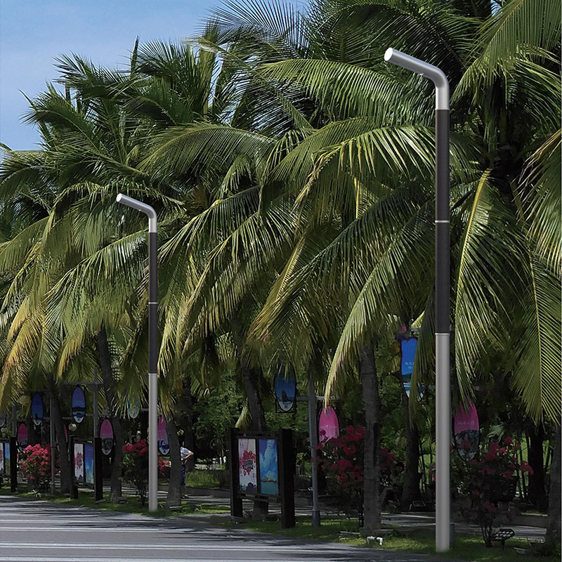 Poteau d'éclairage solaire flexible HJT revêtu LIENZ